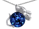 Original Star K™ Mouse Pendant With Round 8mm Created Sapphire
