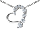 Original Star K™ Heart Pendant with Round Cubic Zirconia