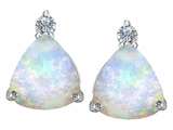 Original Star K™ 7mm Trillion Cut Created Opal Earring Studs