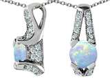 Original Star K™ Round Created Opal Pendant