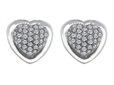 Original Star K™ Heart Shape Love Earrings with Cubic Zirconia