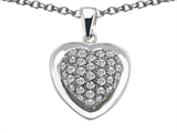 Original Star K™ Heart Shape Love Pendant with Cubic Zirconia