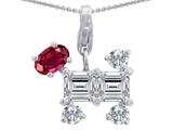Original Star K™ Dog Pendant With Created Ruby
