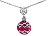 Original Star K™ Created Ruby Ball Pendant