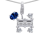 Original Star K™ Dog Pendant With Created Sapphire