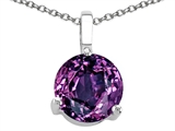 Tommaso Design™ 7mm Round Simulated Alexandrite Pendant