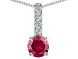 Original Star K™ Round 6mm Created Ruby Pendant
