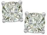 Original Star K™ Cushion Cut 7mm Genuine White Topaz Earrings Studs
