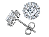 Original Star K™ Round Cubic Zirconia Earrings