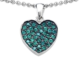 Original Star K™ Heart Shape Love Pendant with Simulated Emerald