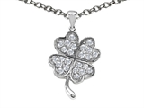 Celtic Love by Kelly Lucky Clover Pendant with Cubic Zirconia