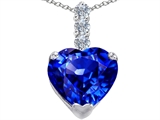 Original Star K™ Large 12mm Heart Shape Simulated Tanzanite Pendant