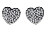 Original Star K™ Heart Shape Love Earrings with Cubic Zirconia