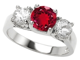 Original Star K™ 7mm Round Created Ruby Engagement Ring