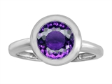 Original Star K™ 8mm Round Solitaire Engagement Ring With Genuine Amethyst