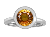 Original Star K™ 8mm Round Solitaire Engagement Ring With Genuine Citrine