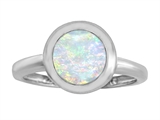 Original Star K™ 8mm Round Solitaire Engagement Ring With Created Opal