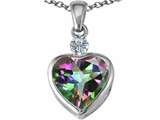 Original Star K™ 10mm Heart Shape Mystic Topaz Heart Pendant