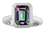 Original Star K™ 9x7mm Emerald Cut Octagon Solitaire Engagement Ring With Mystic Topaz
