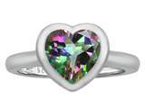 Original Star K™ 8mm Heart Shape Solitaire Engagement Ring With Mystic Topaz