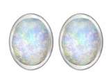 Original Star K™ 8x6mm Oval Created Opal Earring Studs