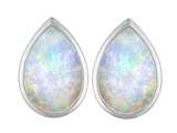 Original Star K™ 9x6mm Pear Shape Created Opal Earring Studs