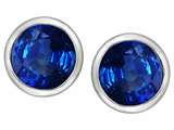 Original Star K™ 7mm Round Created Sapphire Earring Studs