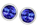 Original Star K™ 7mm Round Simulated Tanzanite Earring Studs