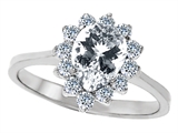 Original Star K™ 8x6mm Pear Shape Genuine White Topaz Engagement Ring
