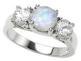 Original Star K™ 7mm Round Created Opal Engagement Ring