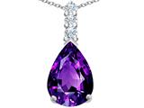 Original Star K™ Large 14x10mm Pear Shape Simulated Amethyst Pendant