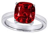 Original Star K™ 8mm Cushion Cut Solitaire Engagement Ring with Created Ruby