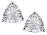 Original Star K™ Trillion 7mm White Topaz Earring Studs