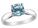 Original Star K™ 7mm Round Simulated Aquamarine Engagement Ring