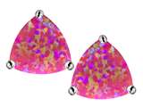 Simulated Dark Pink Opal