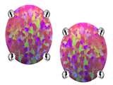 Simulated Dark Pink Opal