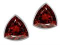 Tommaso Design™ Trillion 6mm Genuine Garnet Earrings