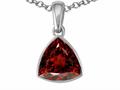 Tommaso Design™ Trillion Cut Genuine Garnet Pendant