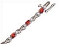 Tommaso Design™ Genuine Garnet Bracelet
