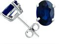 Tommaso Design™ Oval 7x5 Genuine Sapphire Earring Studs