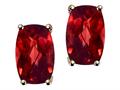 Tommaso Design™ Genuine Cushion Garnet Earrings