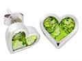 Tommaso Design™ Genuine Invisible Set Peridot Earrings