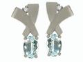 Tommaso Design™ Oval 6x4mm Genuine Aquamarine Earrings