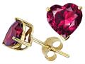 Tommaso Design™ Heart Shape 6mm Created Ruby Earring Studs