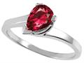 Tommaso Design™ Pear Shape Created Ruby Ring