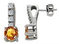 Original Star K™ Genuine Citrine Earrings