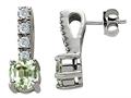 Original Star K™ Genuine Green Amethyst Earrings
