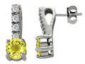 Original Star K™ Genuine Lemon Quartz Earrings