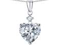 Original Star K™ Heart Shaped White Topaz Pendant