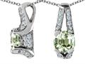 Original Star K™ 925 Simulated Round Green Amethyst Pendant